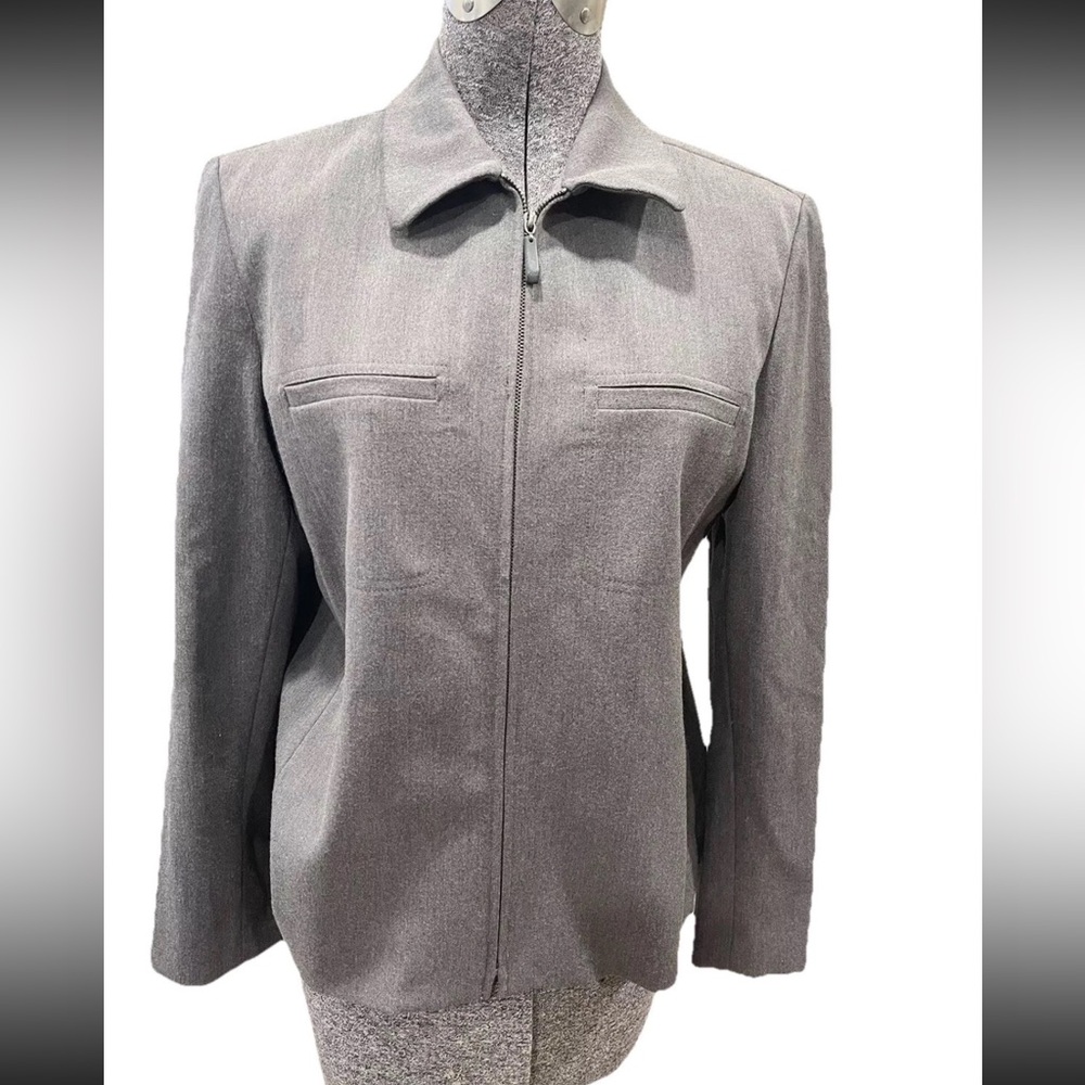 Rafaella‎ petite size 10P cute jacket-polyester-zip up-spring-VTG 90s/Y2K